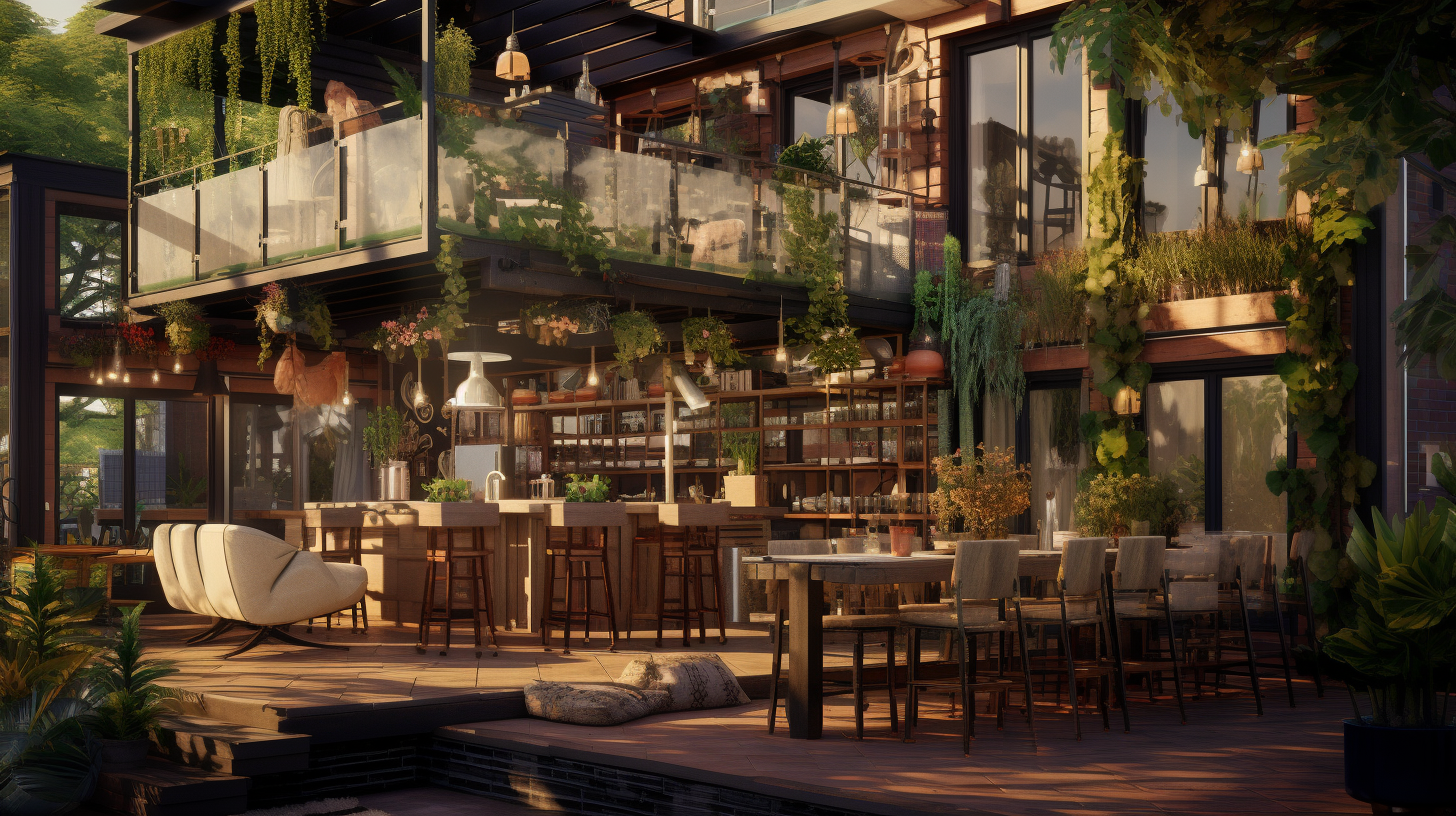Thiết quán cafe khung thép 2 tầng